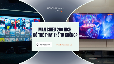 Ảnh nhỏ: Màn Chiếu 200 Inch Có Thể Thay Thế TV Không?